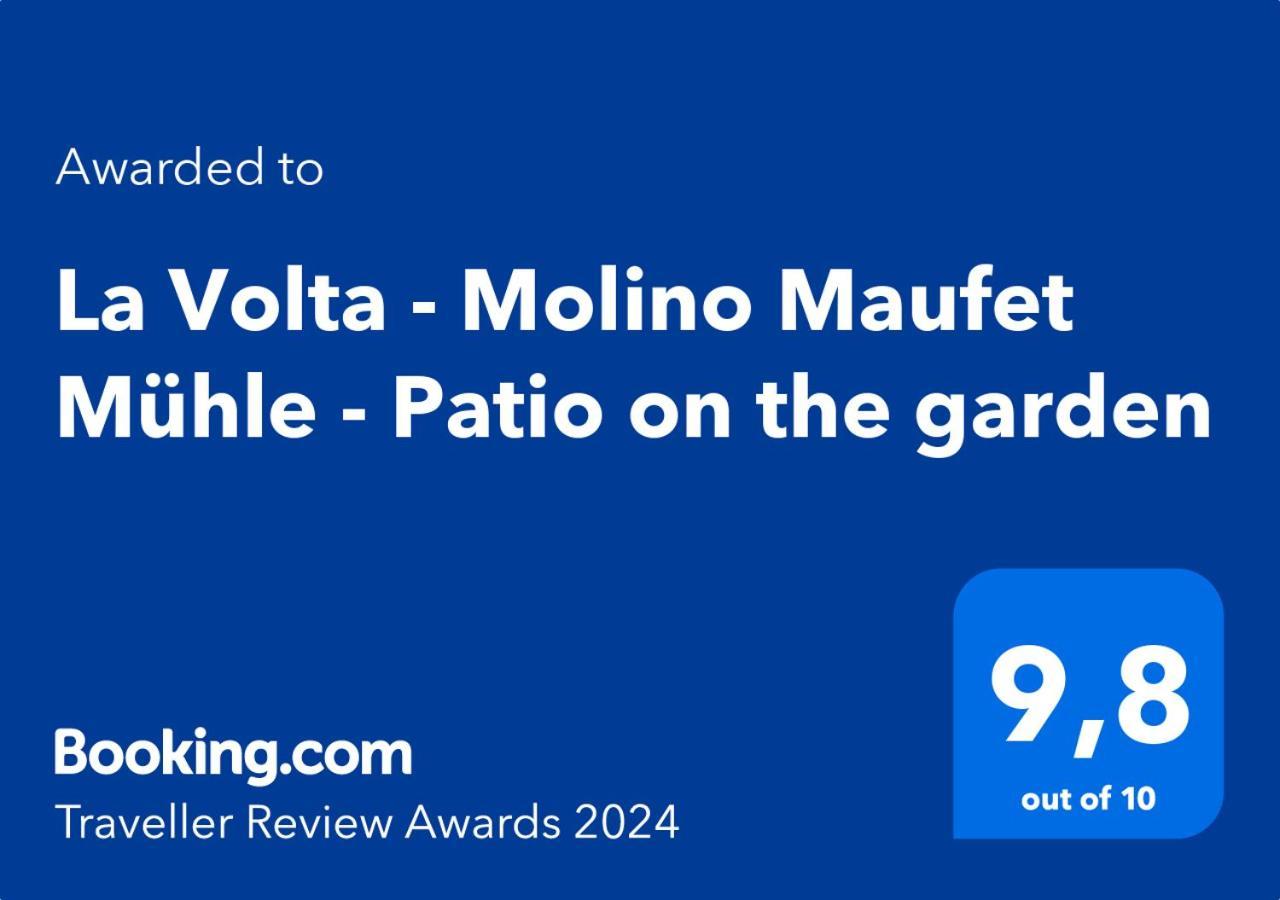 Villa La Volta - Molino Maufet Mühle - Patio on the garden Colico Exterior foto